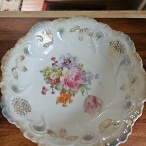 antique Germany serving/fruit bowl hand painted beautiful